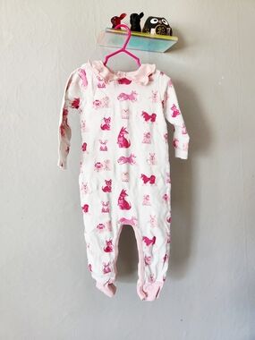 Paris Hilton Baby Romper with Pink Animal Print